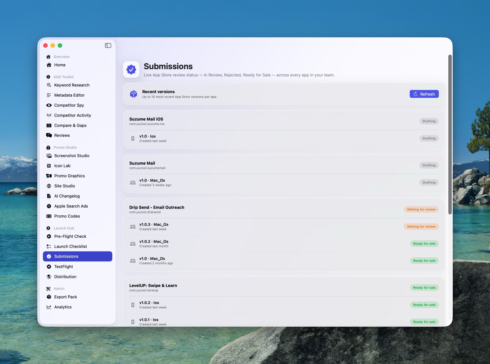 Dispatch Competitor Spy with side-by-side comparison