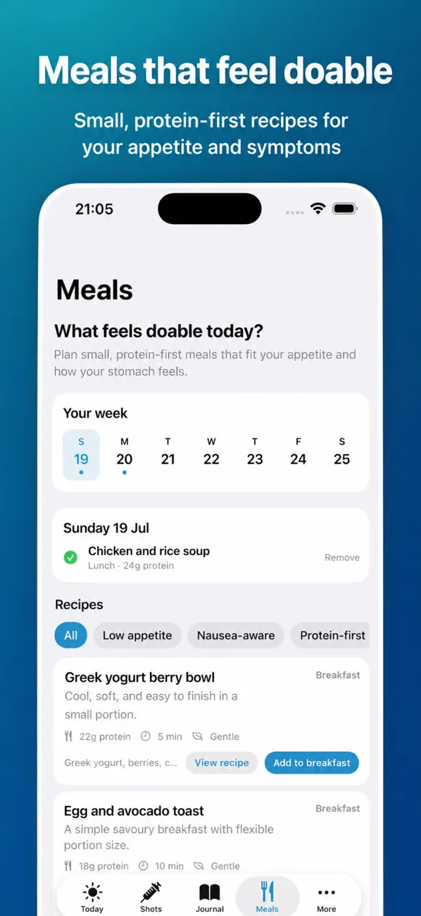 GLP-1 Companion protein-first meal ideas and recipes
