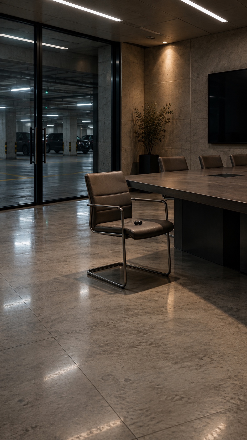The Briefing That Wasn't: an empty conference room