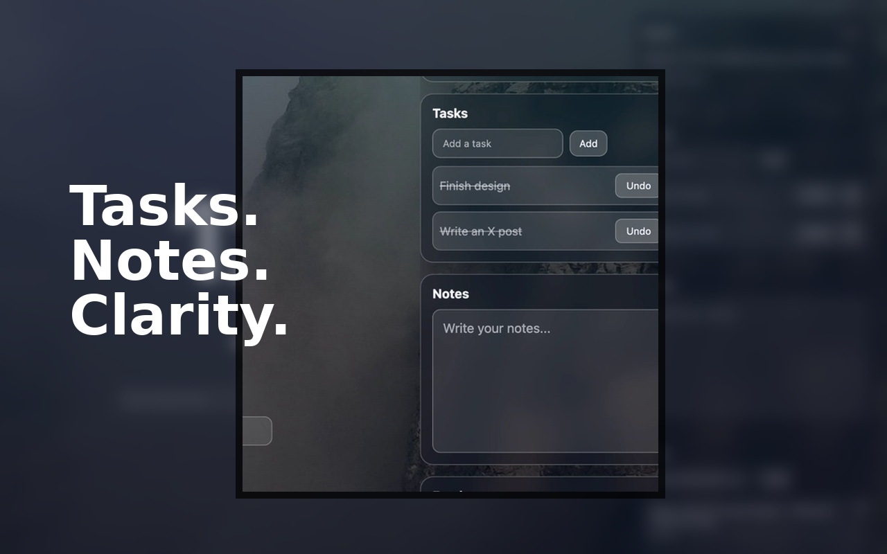 1Thing feature screenshot showing Mac window chrome and app visual style
