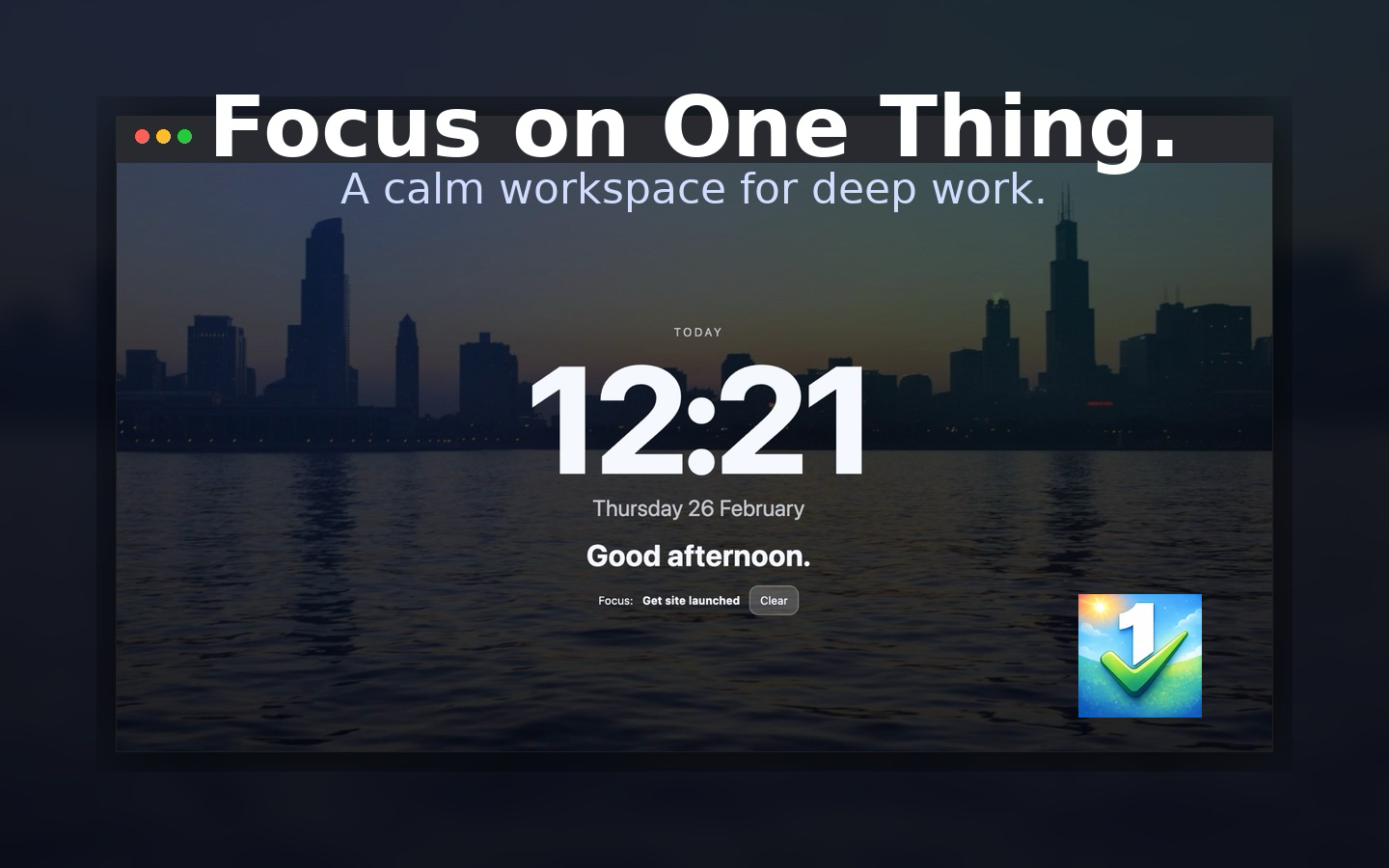 1Thing app screenshot
