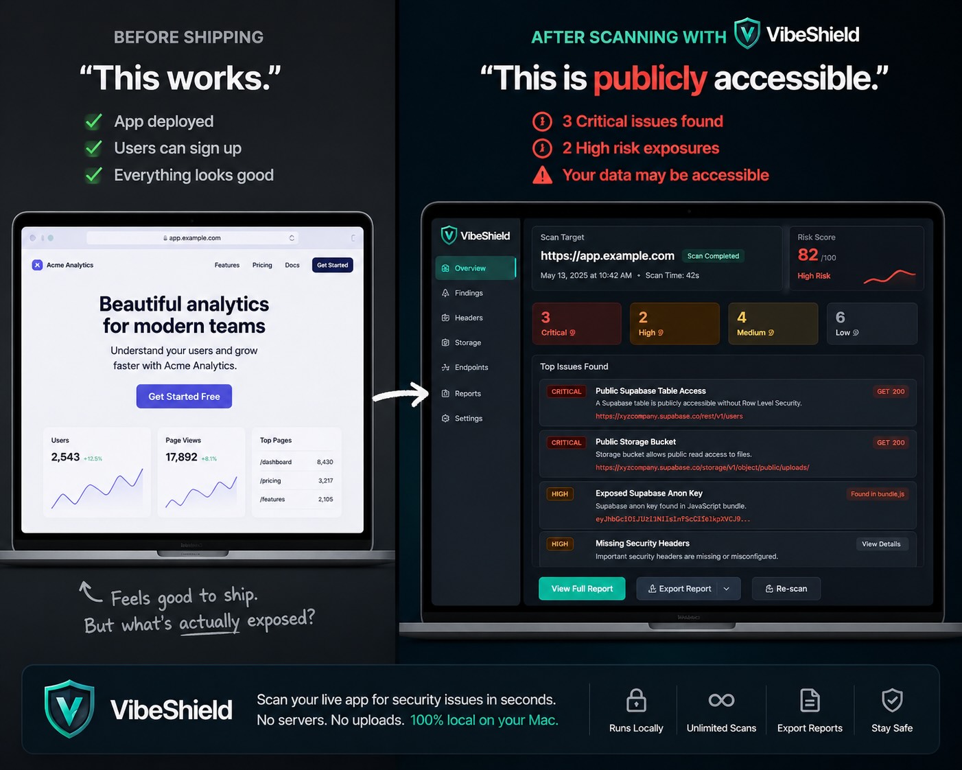 VibeShield security scanner