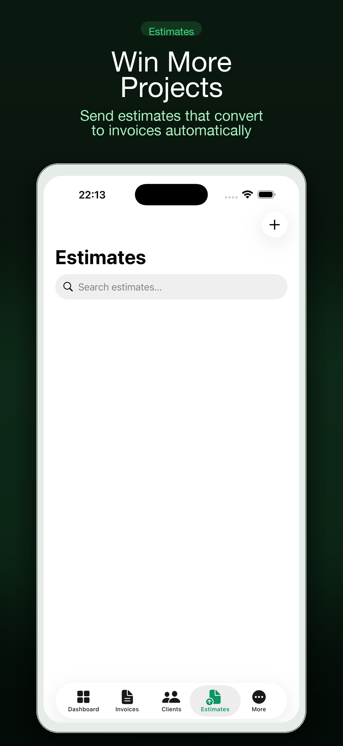 Settle estimates screen