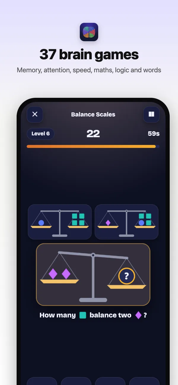 Balance Scales: work out what weighs what