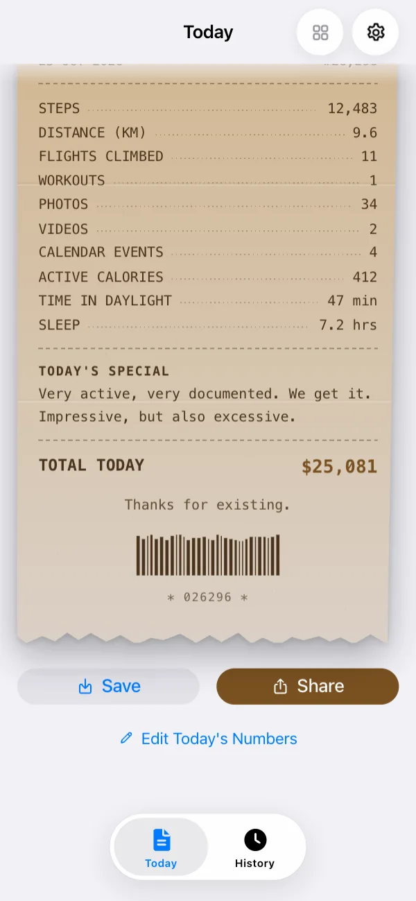 Kraft Paper, and a Brutal cashier who has notes