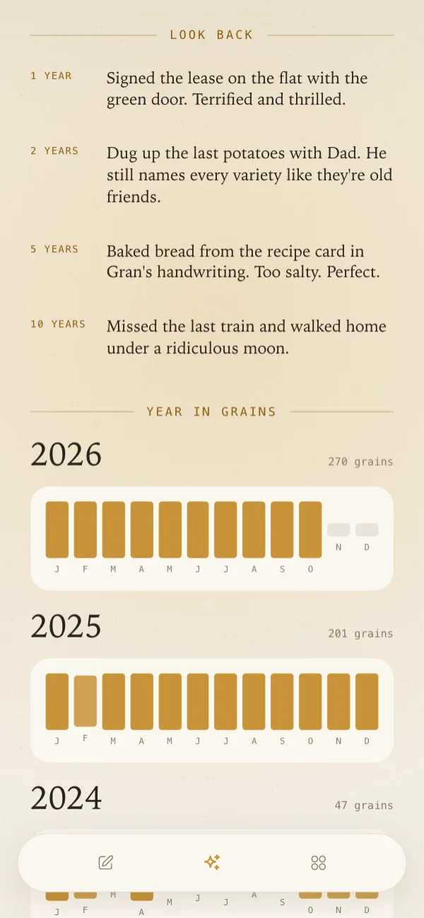 Look back 1, 2, 5 and 10 years, and your year in grains