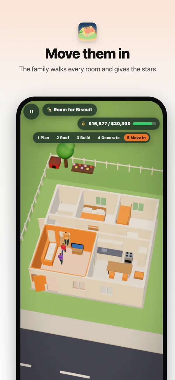 The family moving in and walking through every room