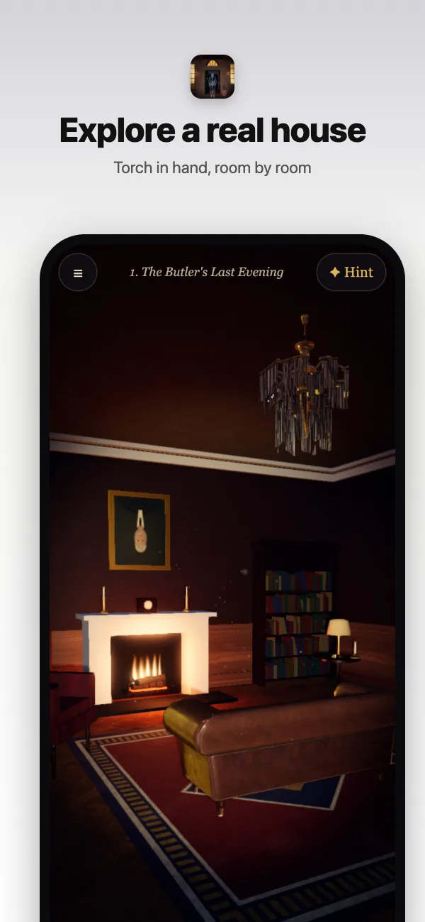 The parlour by firelight