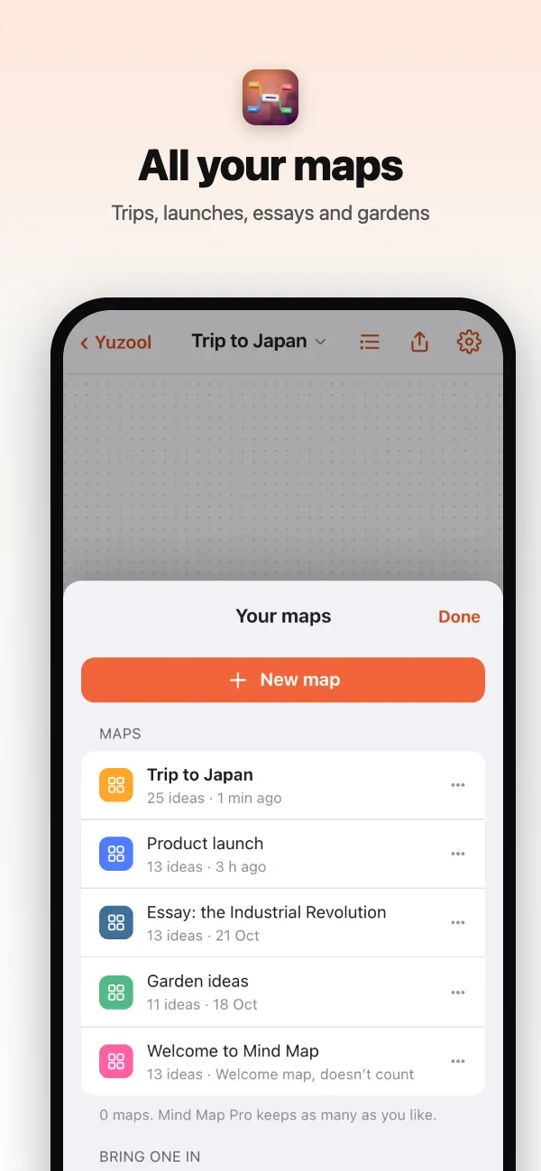 Your maps: a trip, a product launch, an essay plan and the garden