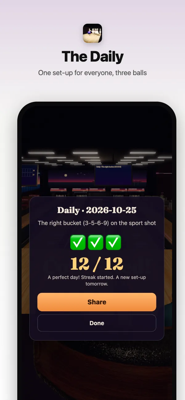 The Daily: one set-up for everyone, three balls