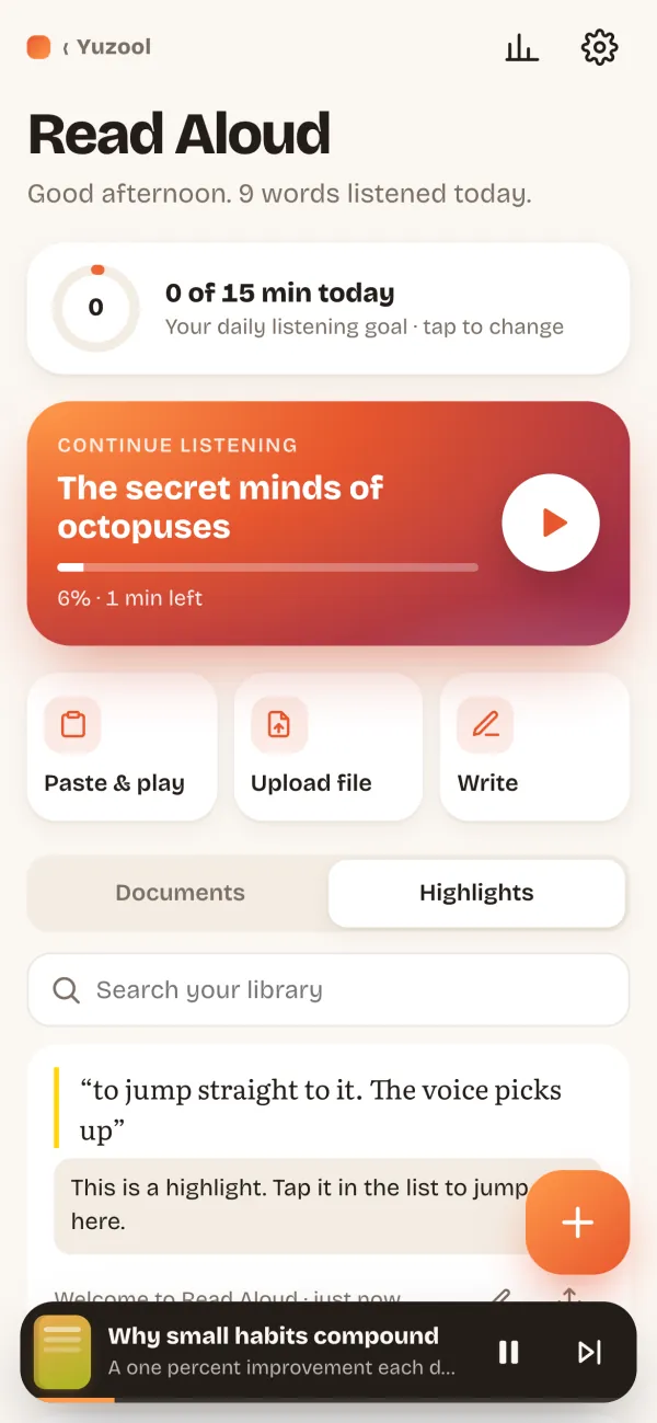 Paste any text, keep highlights