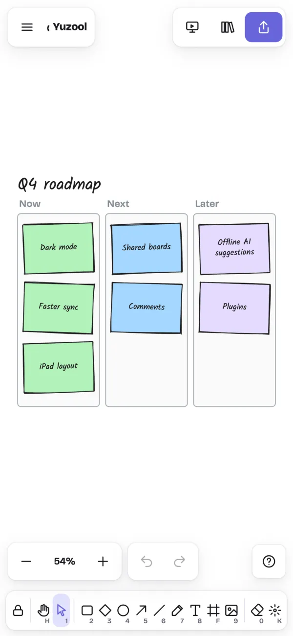 Flowcharts with smart arrows