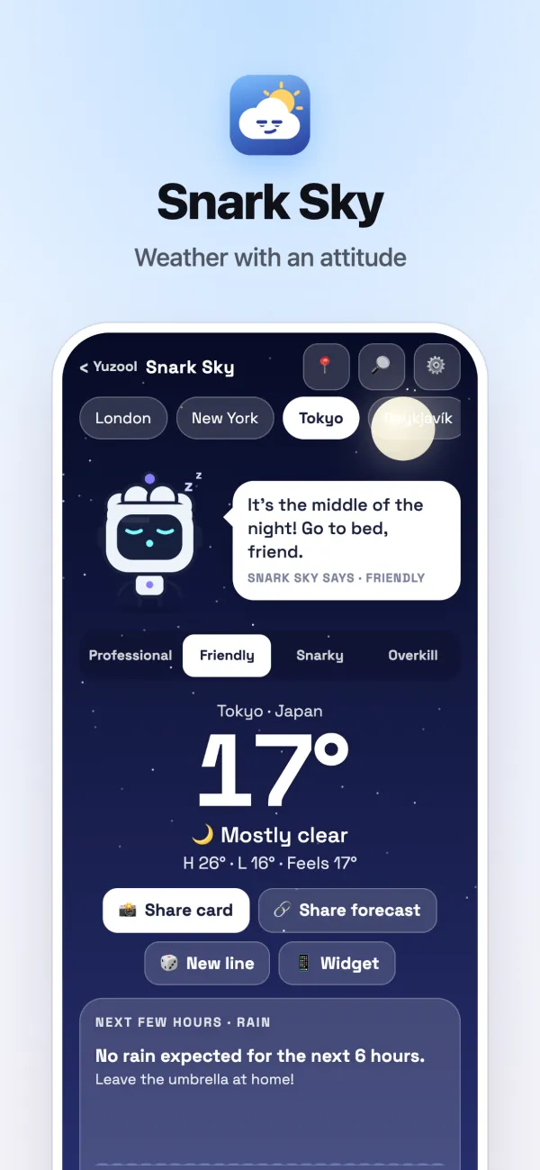 Weather with attitude