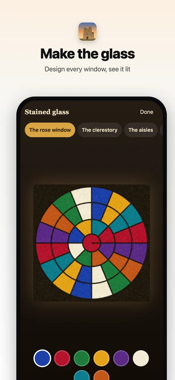 The stained glass designer: painting the rose window