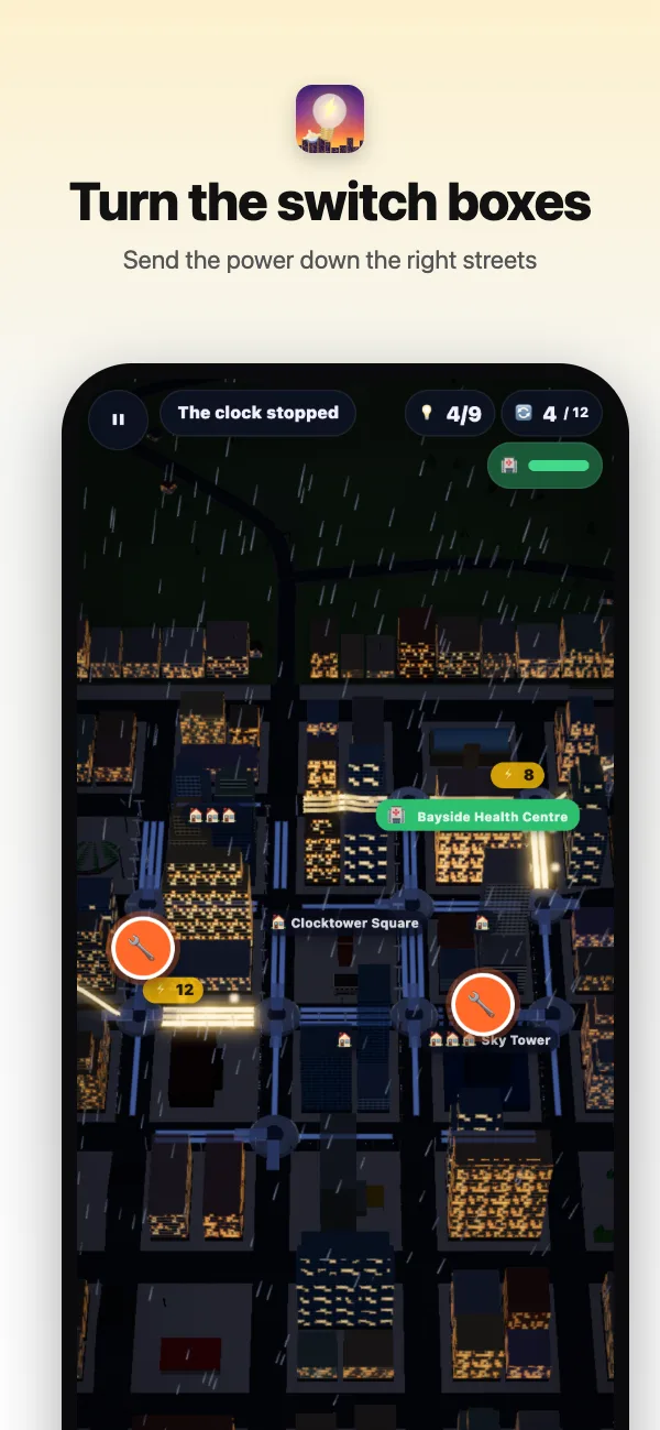 Turning a switch box at the crossroads to send the power down another street