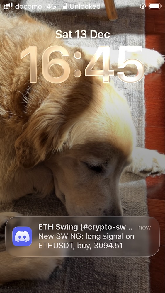 Mobile Discord Alert Screenshot